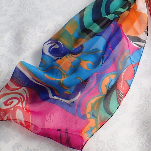 Vintage Cybèle Flamboyant Scarf - Picture 6 of 6